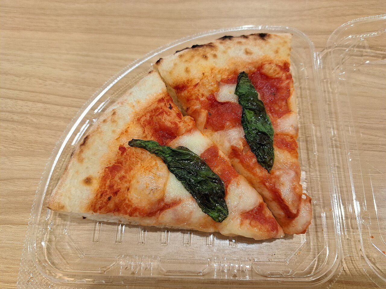 Margherita pizza with fresh mozzarella and basil